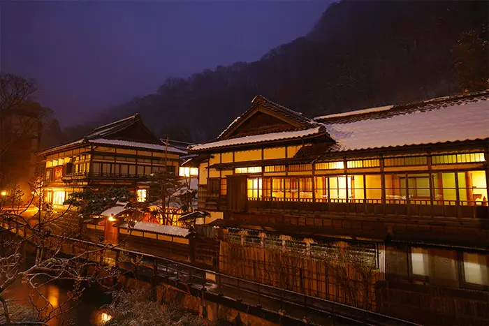 会津・東山温泉の風景
