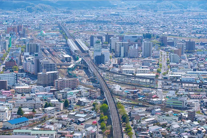 福島市内