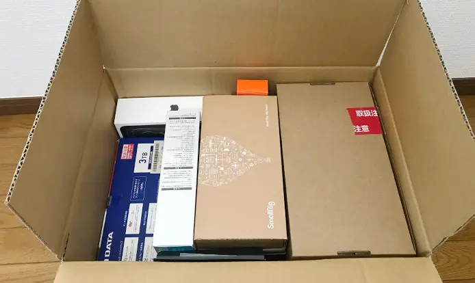 A4ケースを入れた様子