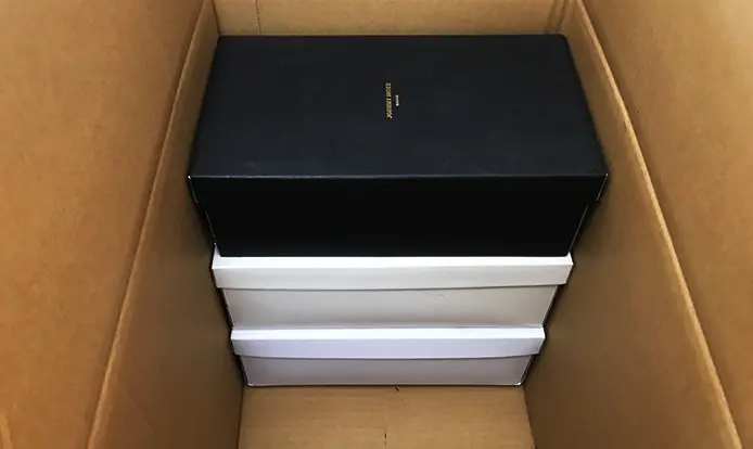 シューズボックスを入れた様子