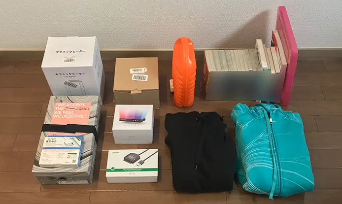 預ける荷物の写真