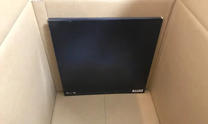 レコードを入れた様子